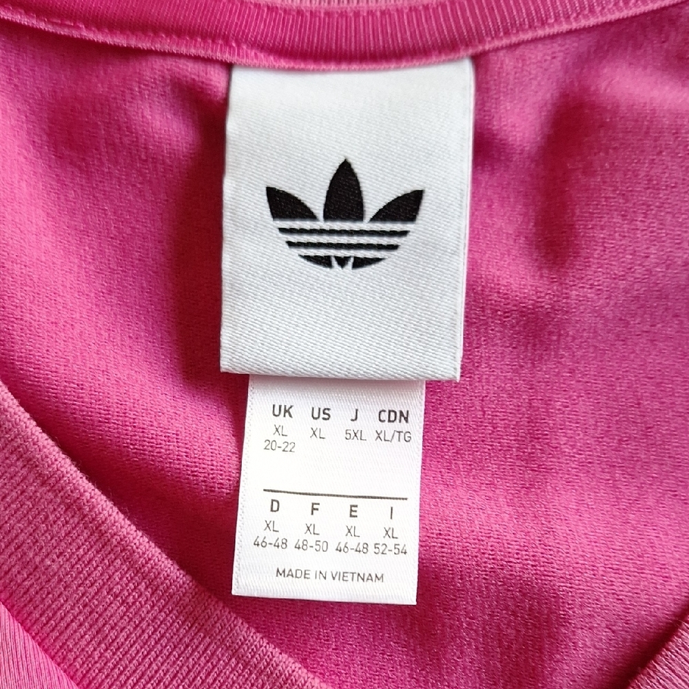 adidas Bright Pink Short-Sleeve Womens Tee - Picture 3 of 3